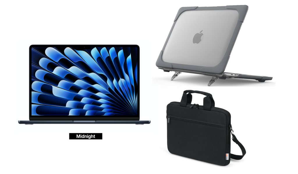 [MX7W4AB/A- TUN] MacBook Air M2 Bundle (Midnight)